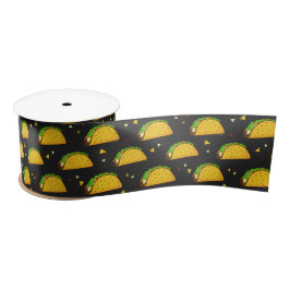 Yummy Taco Pattern Satinband