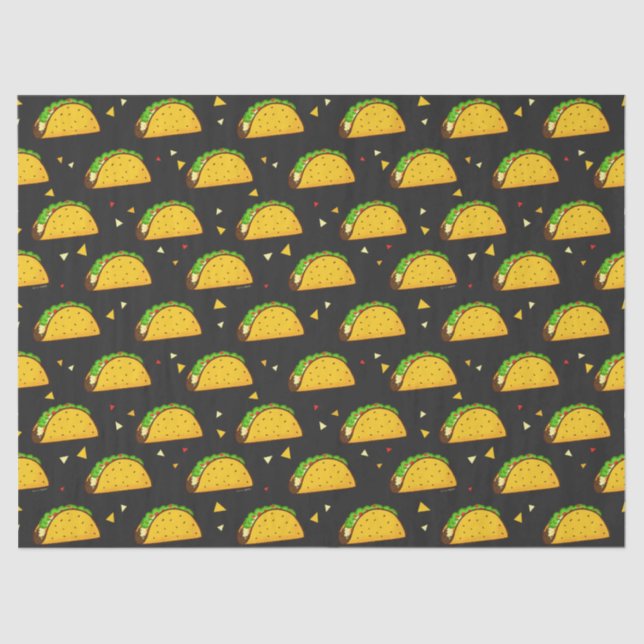 Yummy Taco Pattern Seidenpapier (Vorderseite)