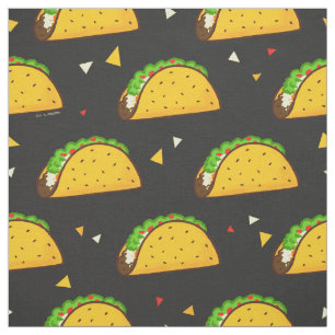 Yummy Taco Pattern Stoff