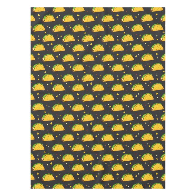 Yummy Taco Pattern Tischdecke (Vorderseite)