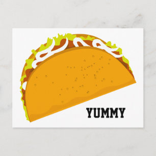 Yummy Taco Postkarte