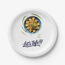 Yummy Tofu Papierplatte