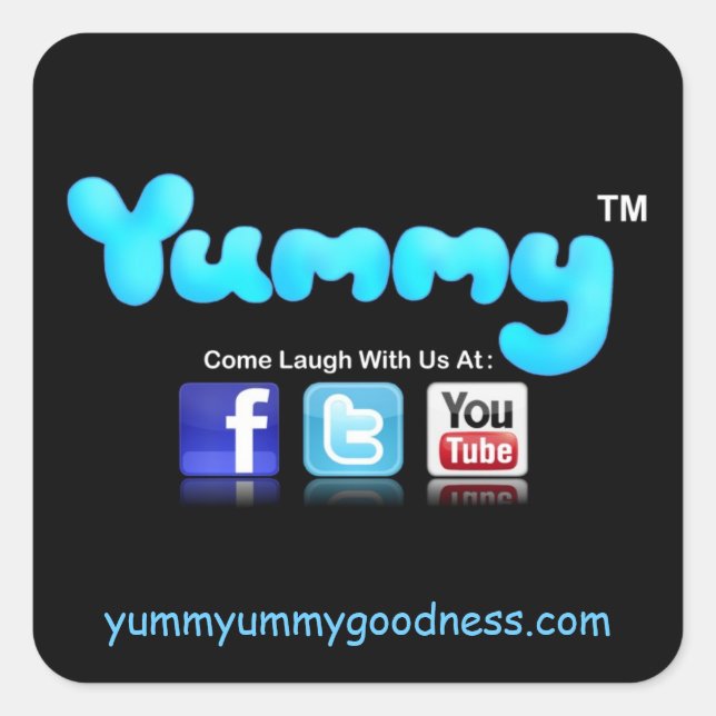 Yummy Yummyummygoodness.com Sticker (Vorderseite)