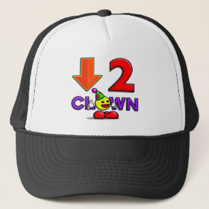 Yummys offizieller Down2Clown Hut   unten zum Truckerkappe