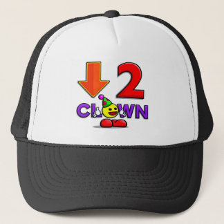 Yummys offizieller Down2Clown Hut   unten zum Truckerkappe