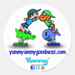 Yummyummygoodness.com Yummy Hi Five Sticker