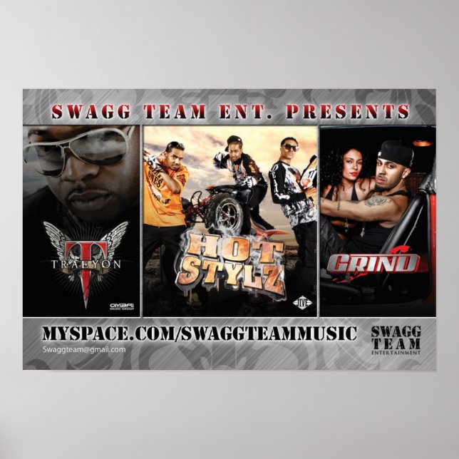 Yung Joc Swagg Team Flyer Back Poster (Vorne)