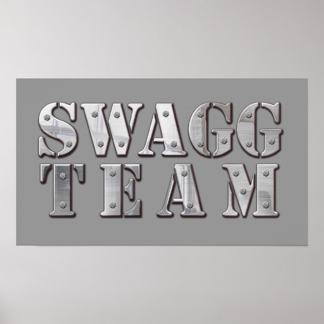 Yung Joc Swagg Team Logo Poster (Vorne)
