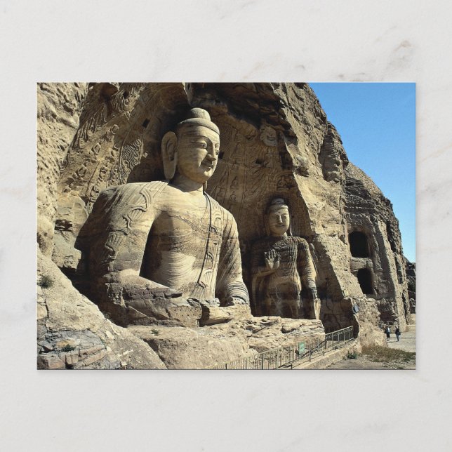 Yungang Caves, Provinz Shanxi, China Postkarte (Vorderseite)