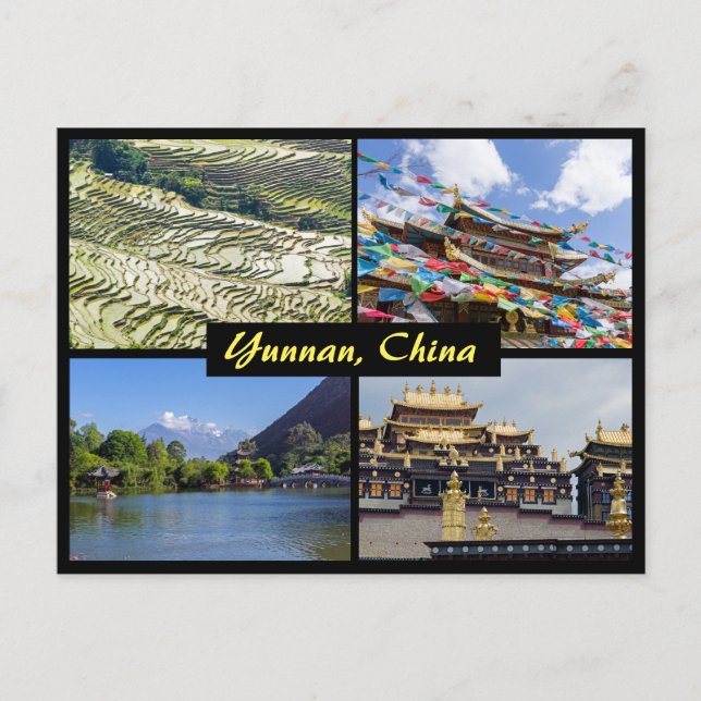 Yunnan-Sehenswürdigkeiten - China Postkarte (Vorderseite)