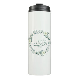 Yunus Yunis Younes Arabische Kalligraphie Namensge Thermosbecher