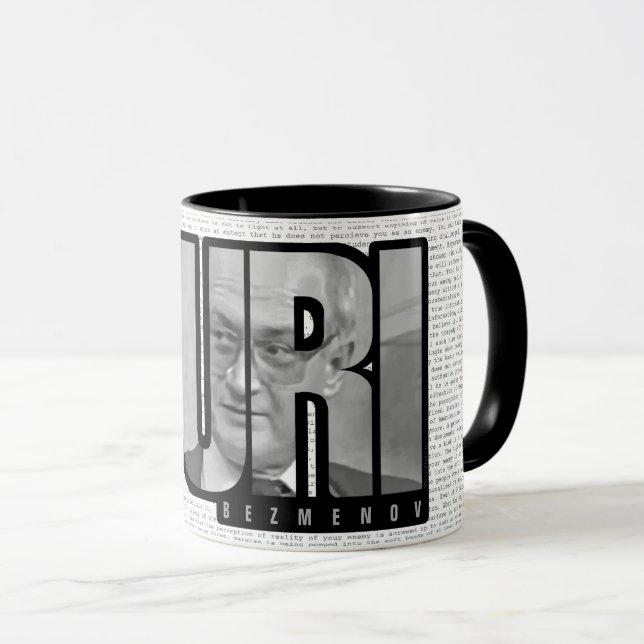 Yuri Bezmenov Zitat Tasse Kaffee (VorderseiteRechts)