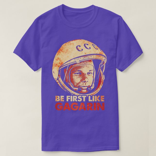 Yuri Gagarin Sowjetaut-Kosmonaut-Astronaut 4 T-Shirt (Design vorne)