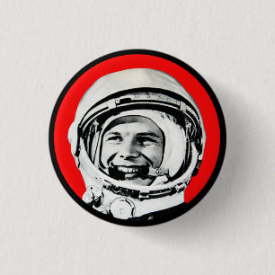 Yuri Gagarin - sowjetischer Held u. Kosmonaut Button