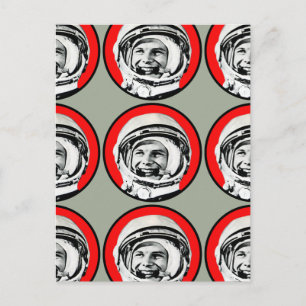 Yuri Gagarin, sowjetischer Held und Kosmonaut Postkarte