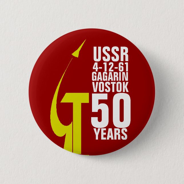 YURI GAGARIN VOSTOK ONE BUTTON (Vorderseite)