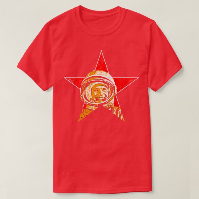 Yuri Gagarin zuerst in Space9 T-Shirt (Design vorne)