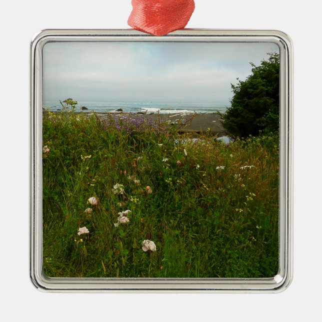 Yurok Loop Trail im Redwood Nationalpark Ornament Aus Metall (Vorne)