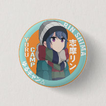 Yuru Camp Abzeichen - Zurücklegehendes Camping