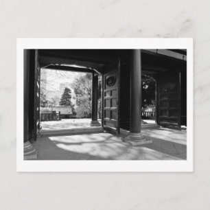 Yushima Seido: Tokio, Japan (Schwarz-Weiß) Post Postkarte