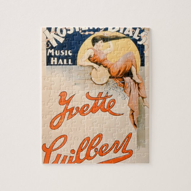 'Yvette Guilbert (c.1869-1944) bei Koster und bei Puzzle (Vertikal)