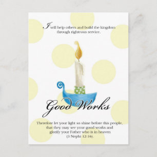 YW Value Card - Gute Arbeiten Postkarte