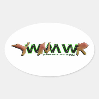 YWNMWR-Messe haJng3. Kod3 Ovaler Aufkleber