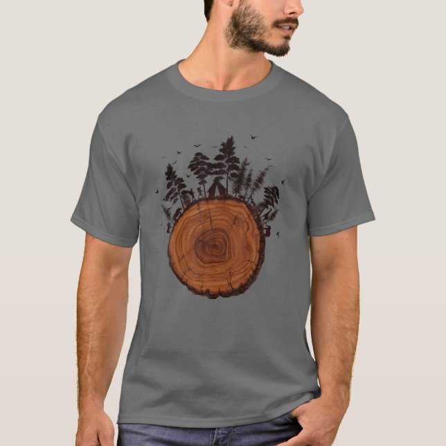 Yxm3 Funny Trees Trunk Tree Pflanze Lover Adventur T-Shirt (Vorderseite)