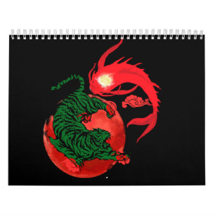 YYYYYYYYKOI fischt japanische Art Style Balance Kalender