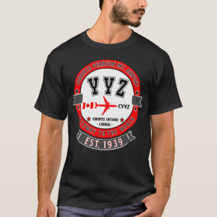 YYZ Toronto Pearson Airport Canada Vintag Design T-Shirt