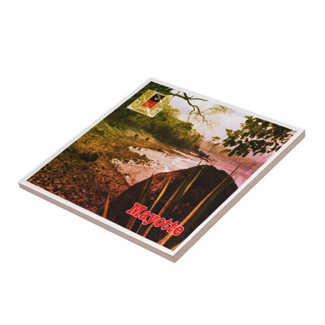 Z003 MAYOTTE, Strand, Afrika, Fliese (Seite)