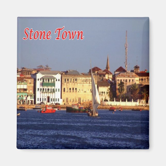 Z005 STONE TOWN, Tansania, Afrika, Kühlschrank Magnet (Vorne)
