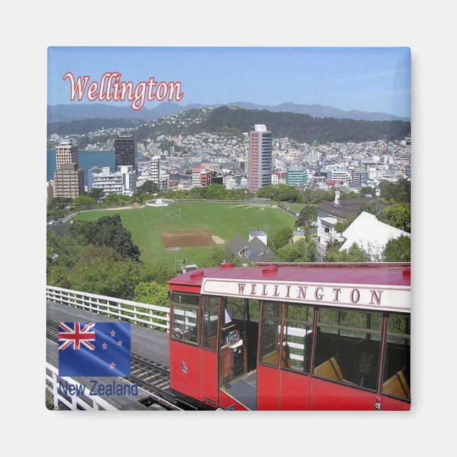 Z009 WELLINGTON, Cable Car, NEW ZEALAND, Kühlschra Magnet (Vorne)