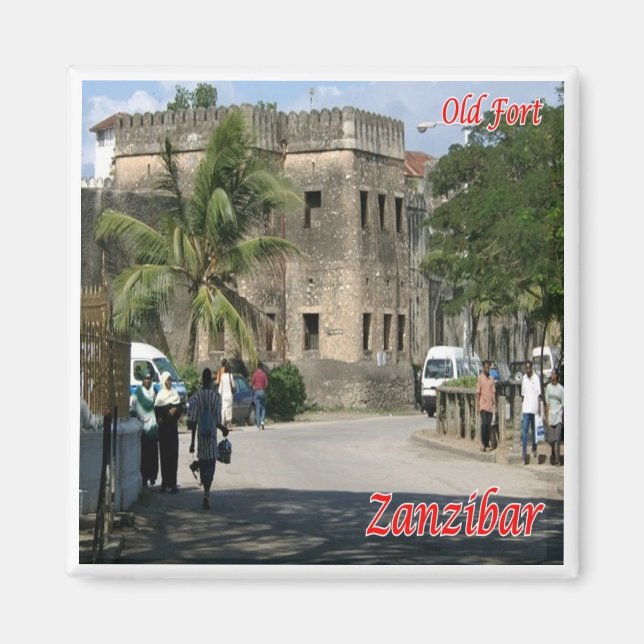 Z009 ZANZIBAR, Old Fort, Tansania, Afrika, Kühlsch Magnet (Vorne)