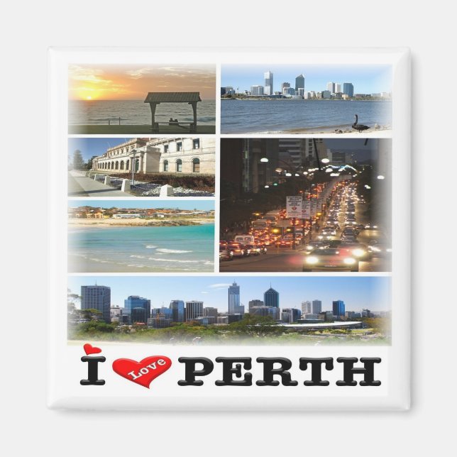 Z013 PERTH, Australien, Ozeanien, Kühlschrank Magnet (Vorne)