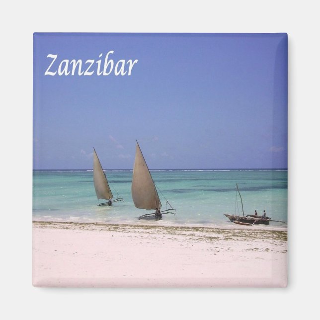 Z015 ZANZIBAR, Tansania, Afrika, Kühlschrank Magnet (Vorne)
