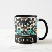Z10-Marokko-Souvenir-Tasse mit geometrischem Desig