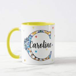Z8-C Monogramm-Tasse – Geometrische & Florale Eleg Tasse