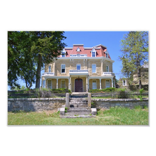Z Bar, Spring Hall Ranch, Tallgrass Prairie Kansas Fotodruck (Vorne)