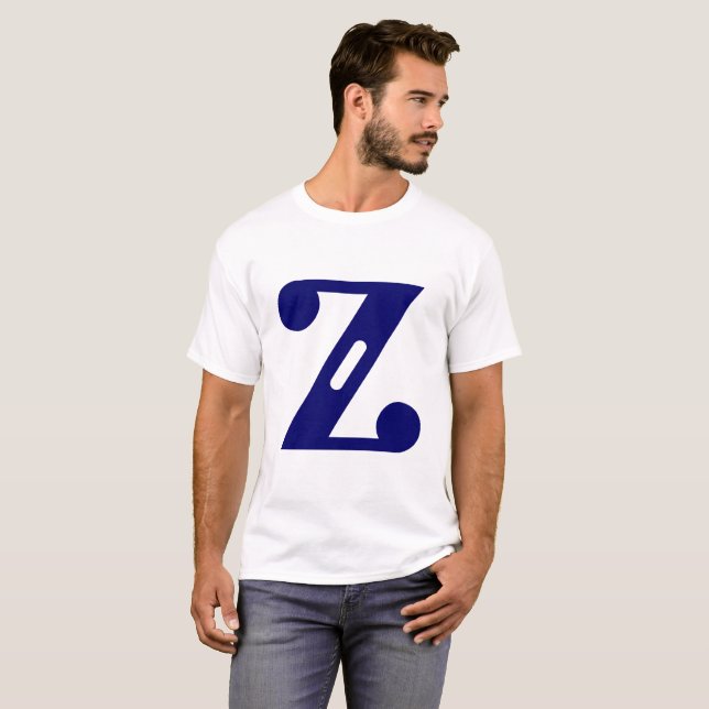 Z Buchstabe  T-Shirt (Vorne ganz)