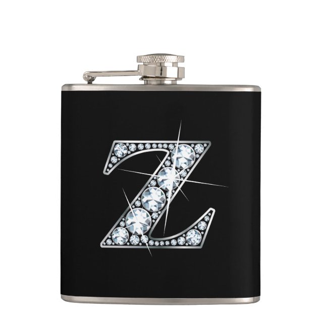 Z "Diamant Bling"-Flasche Flachmann (Vorderseite)
