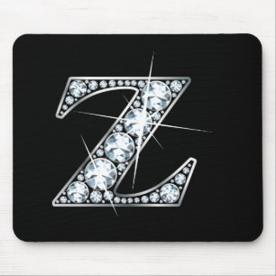 "Z" Diamond Bling Mousepad