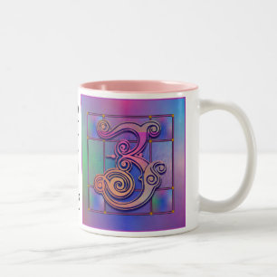Z Erste Tasse "Blaues Regenglas" Cups Steine