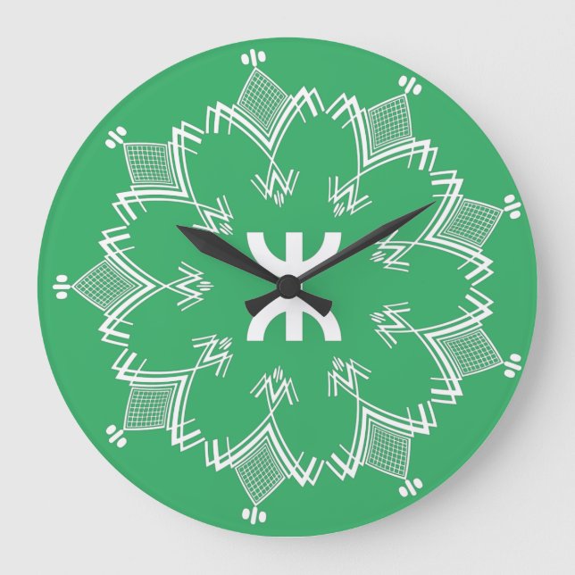 Z imazighen große wanduhr (Vorderseite)