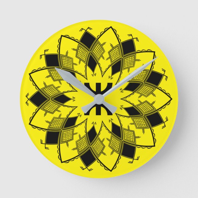 Z imazighen runde wanduhr (Vorderseite)