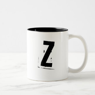 "Z-" Initialen-/-monogramm-Tasse Zweifarbige Tasse