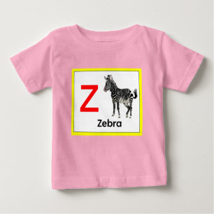 Z ist für Zebra Baby T-shirt