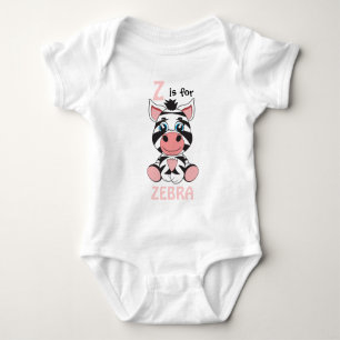 "Z ist für ZEBRA" Kinders-Shirt Baby Strampler