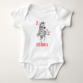 Z ist für ZEBRA Whimsical Baby Strampler