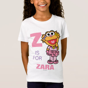 Z ist für Zoe Name hinzufügen T-Shirt